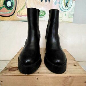 ASOS Chunk Black Chelsea Platform Boot, Heeled Boot